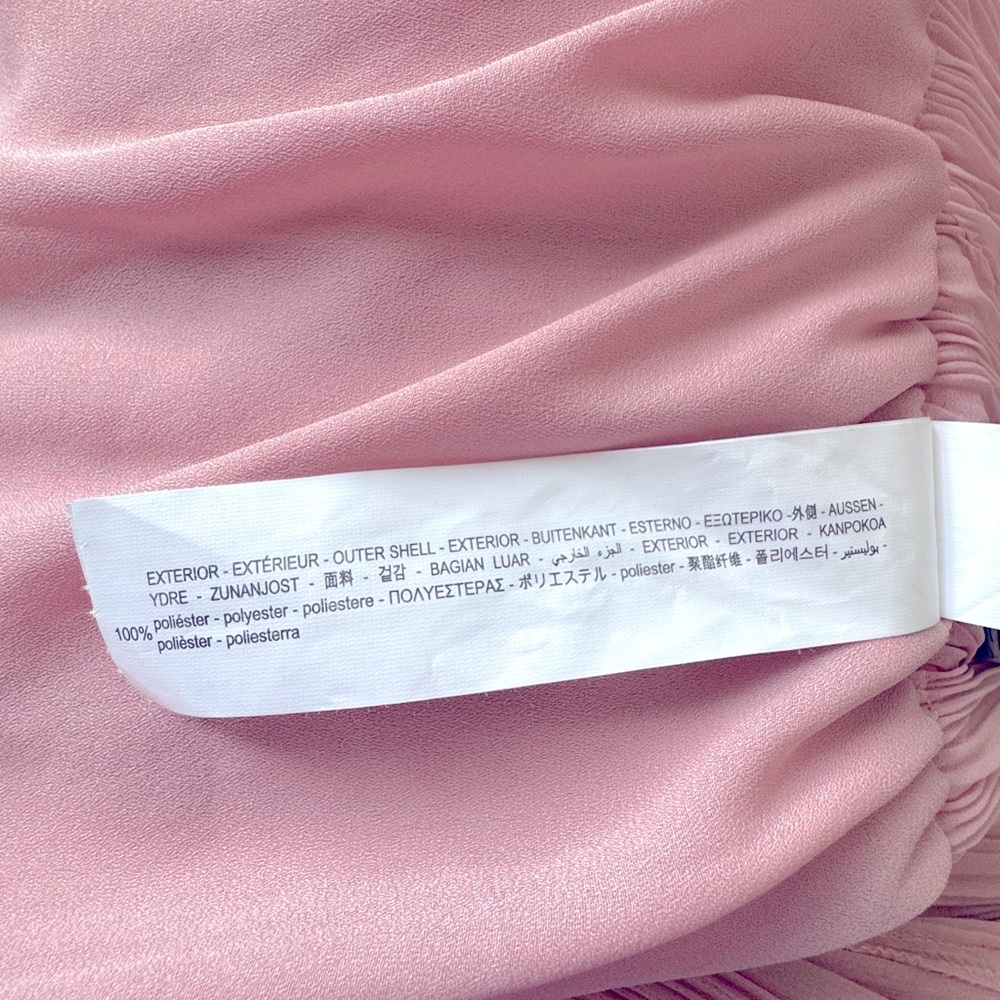 ZARA Wide Leg Palazzo Pants Blush Pink Size Small - Picture 6 of 6